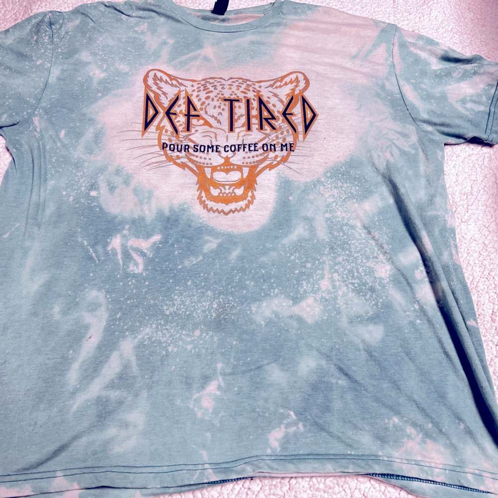 Boutique custom bleach splatter tshirt